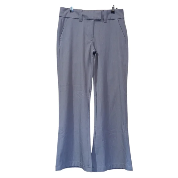 Women's AE Baggy Flare Stretch Poppy Trousers 2 *SHORT* Grey NWT's! - Picture 2 of 15
